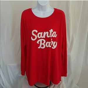 Santa Baby maternity christmas sweatshirt